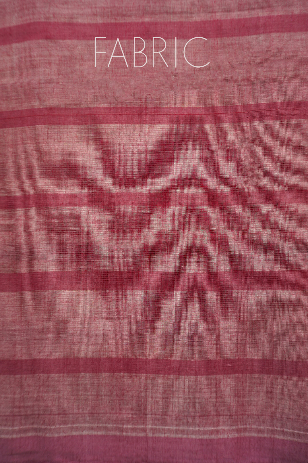 Mauve pink striped Bobbili cotton saree - Niram Neela