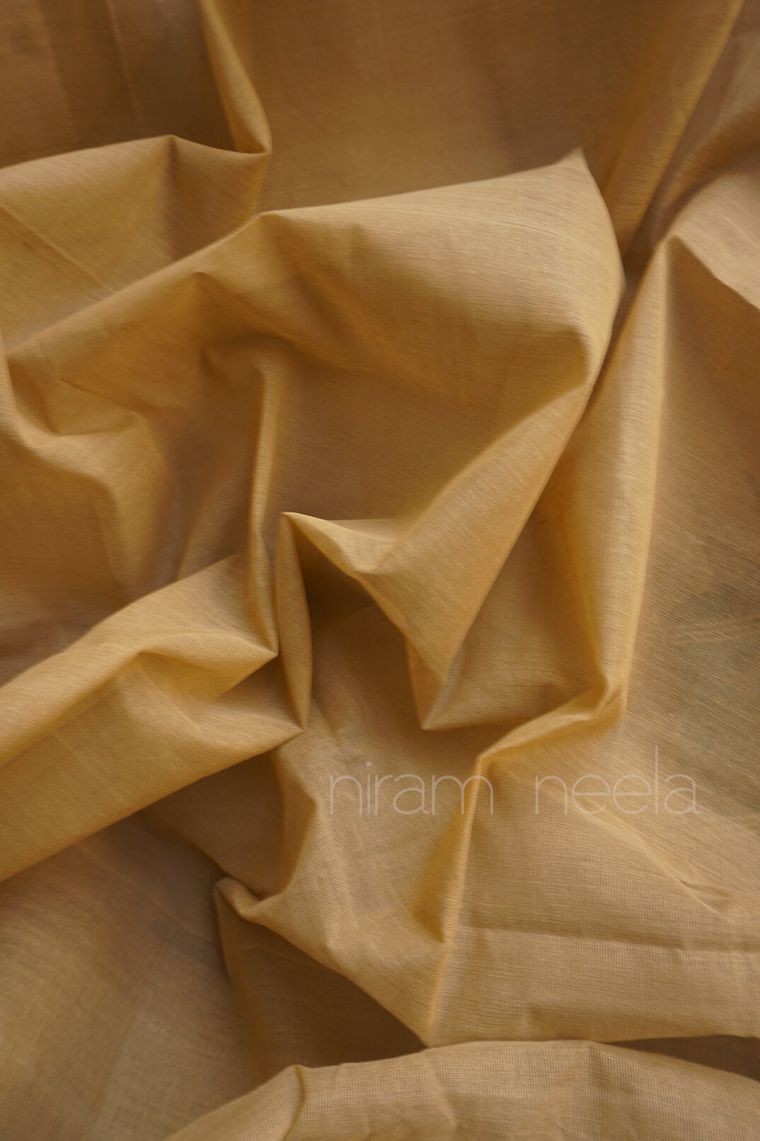 Cream and green handloom Godavari cotton saree from Niram Neela