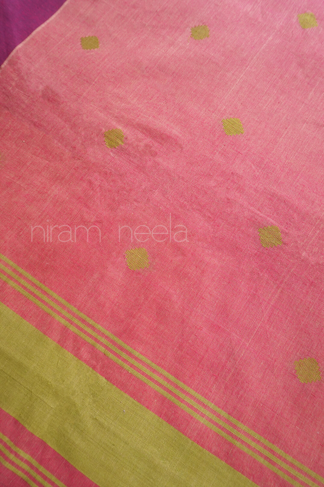 Onion pink and green Kovai cotton saree | Niram Neela