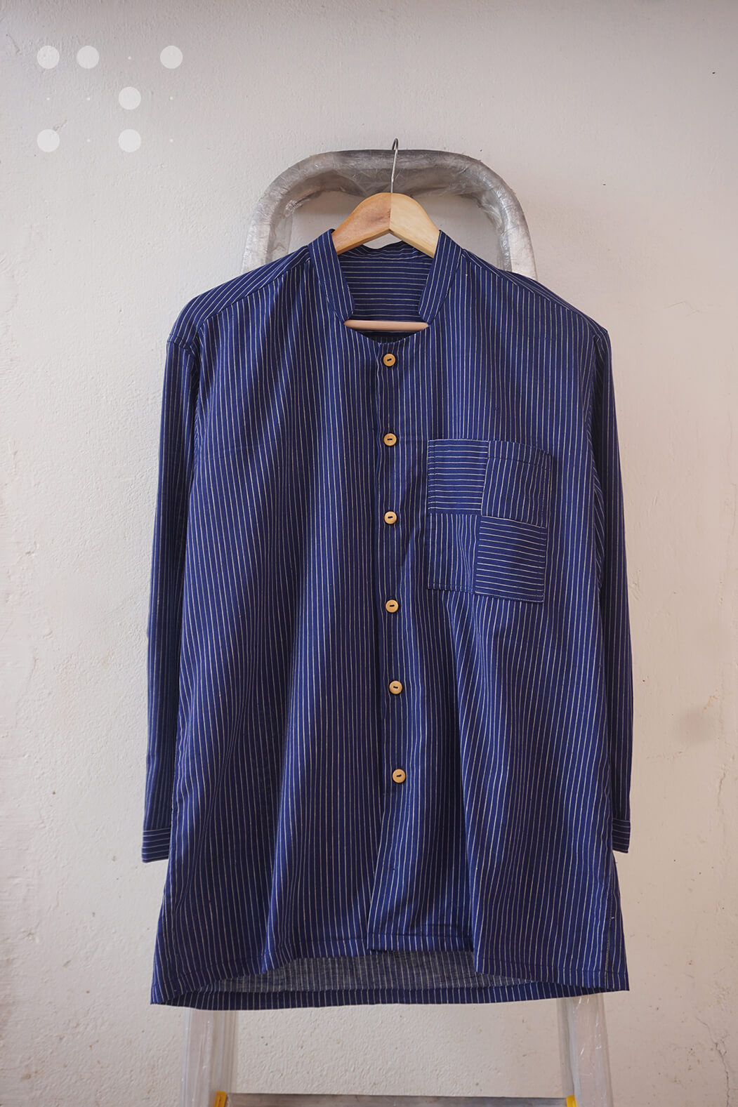 Striped shirt in blue - Niram Neela