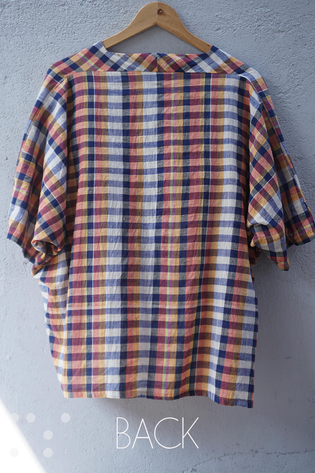 T top in multicolour checks - Niram Neela