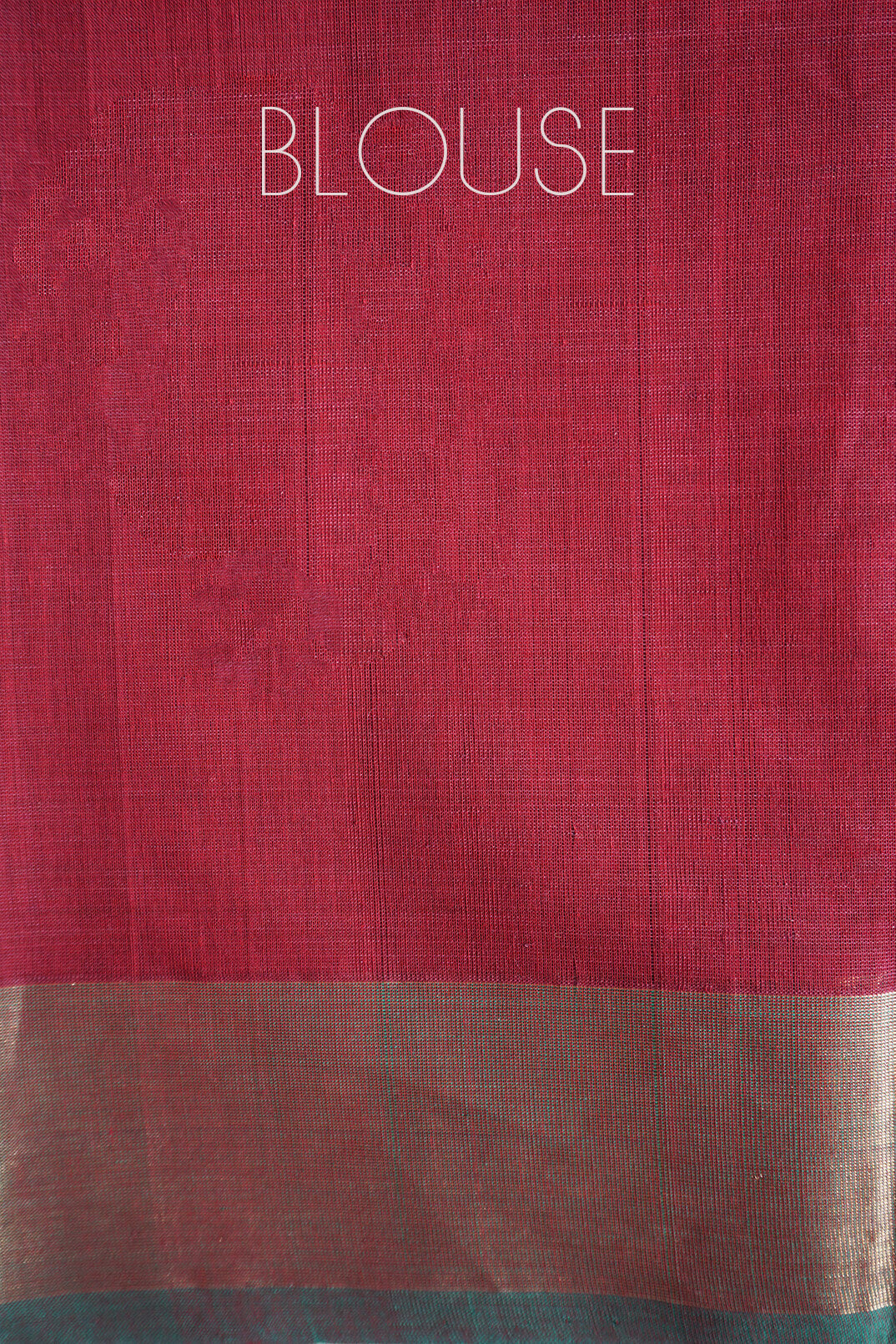 Maroon and green Kanjivaram cotton saree - Niram Neela