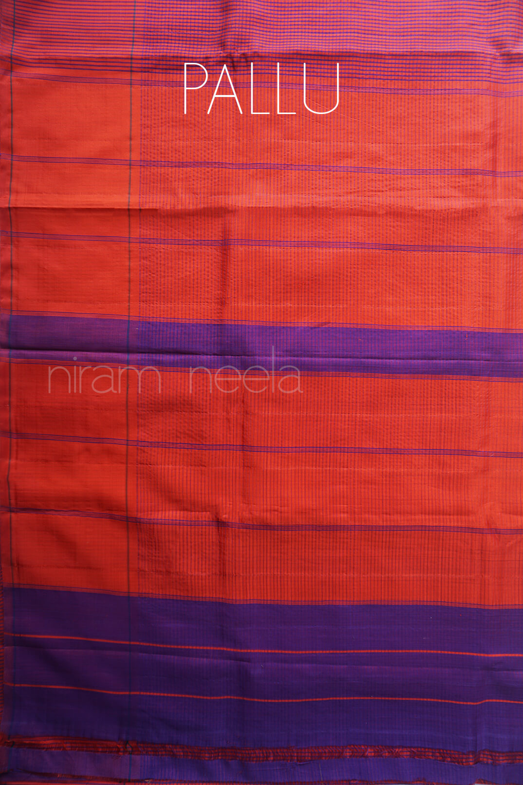 Pink and red Koorainadu handloom sico saree | Niram Neela