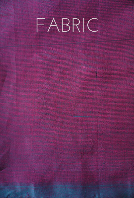 Purple Mangalagiri silk cotton saree - Niram Neela