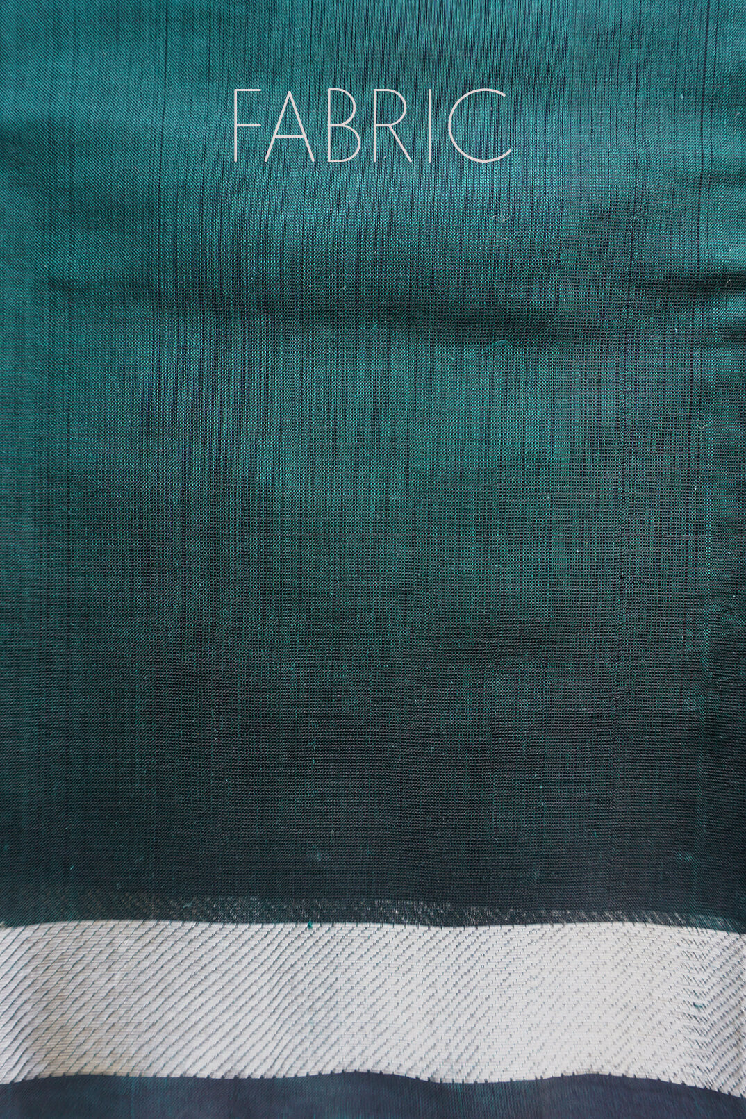 Green and silver Mangalagiri silk cotton saree - Niram Neela