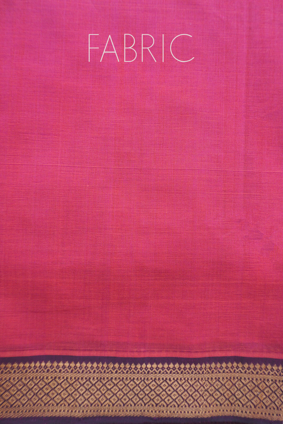 Pink and blue Mangalagiri cotton saree with nizam border | Niram Neela