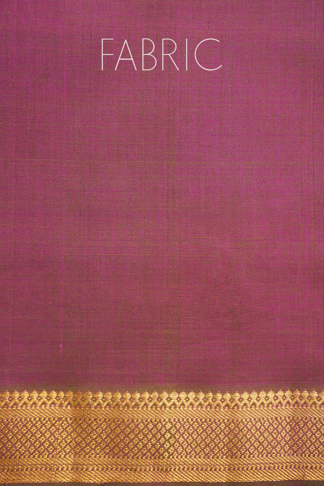 Purple and green Mangalagiri cotton saree with Nizam border from Niram Neela