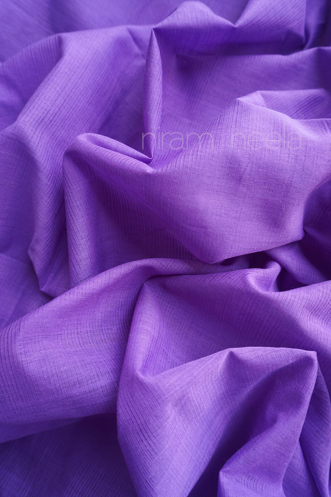 Violet and pink Mangalagiri cotton saree | Niram Neela