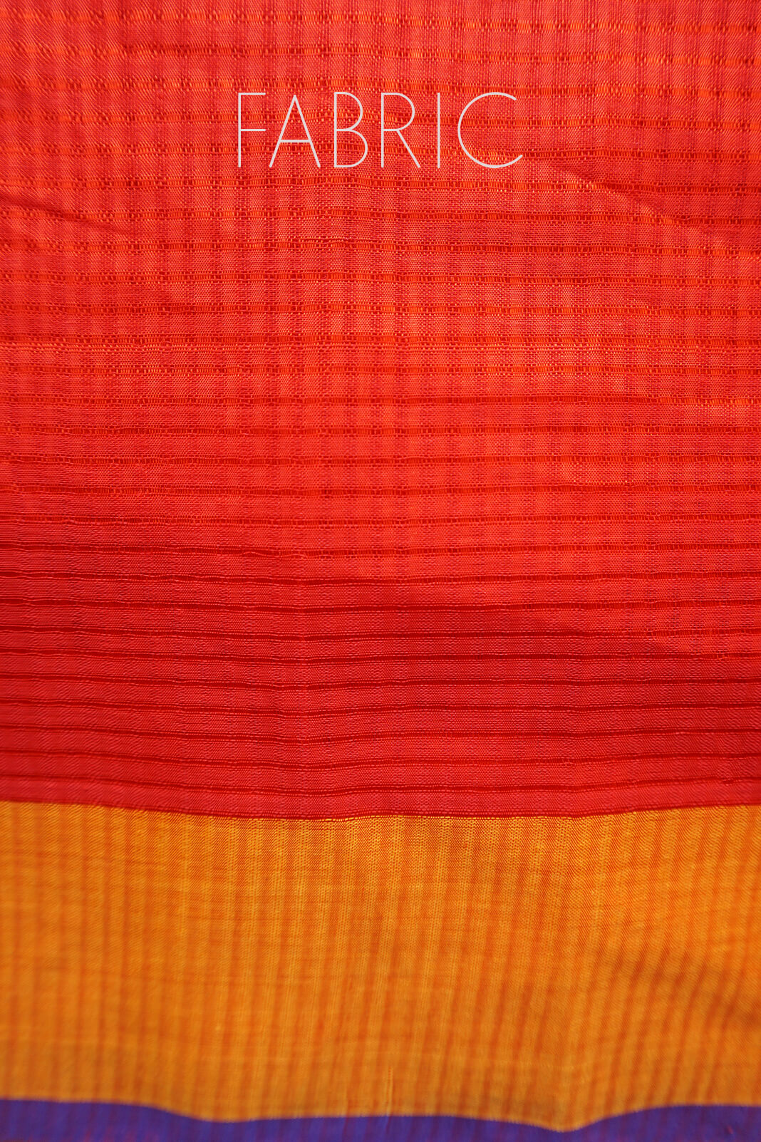 Red and yellow Mangalagiri silk cotton saree - Niram Neela