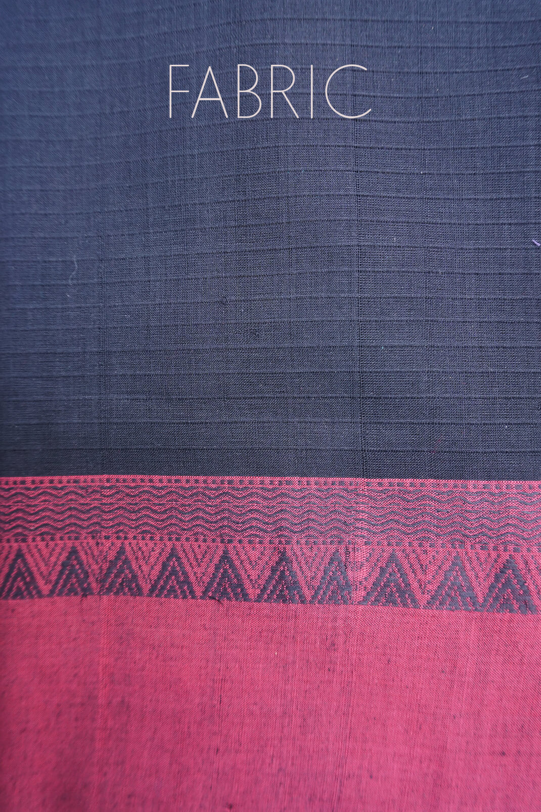 Black and maroon Mangalagiri cotton saree - Niram Neela