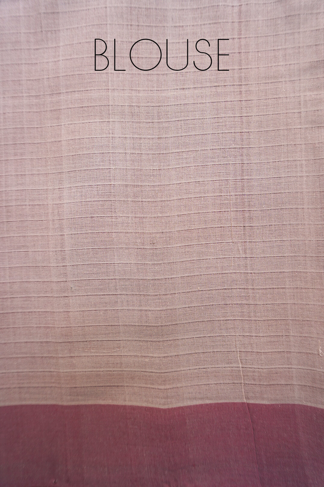 Slate pink and beige Mangalagiri cotton saree - Niram Neela