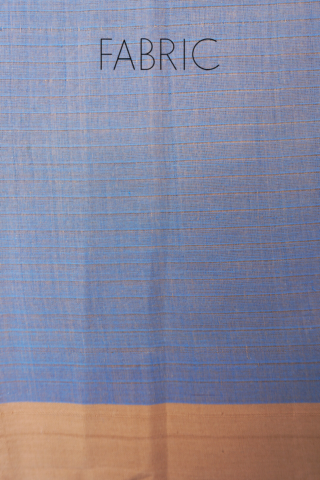 Grey and blue Mangalagiri cotton saree - Niram Neela