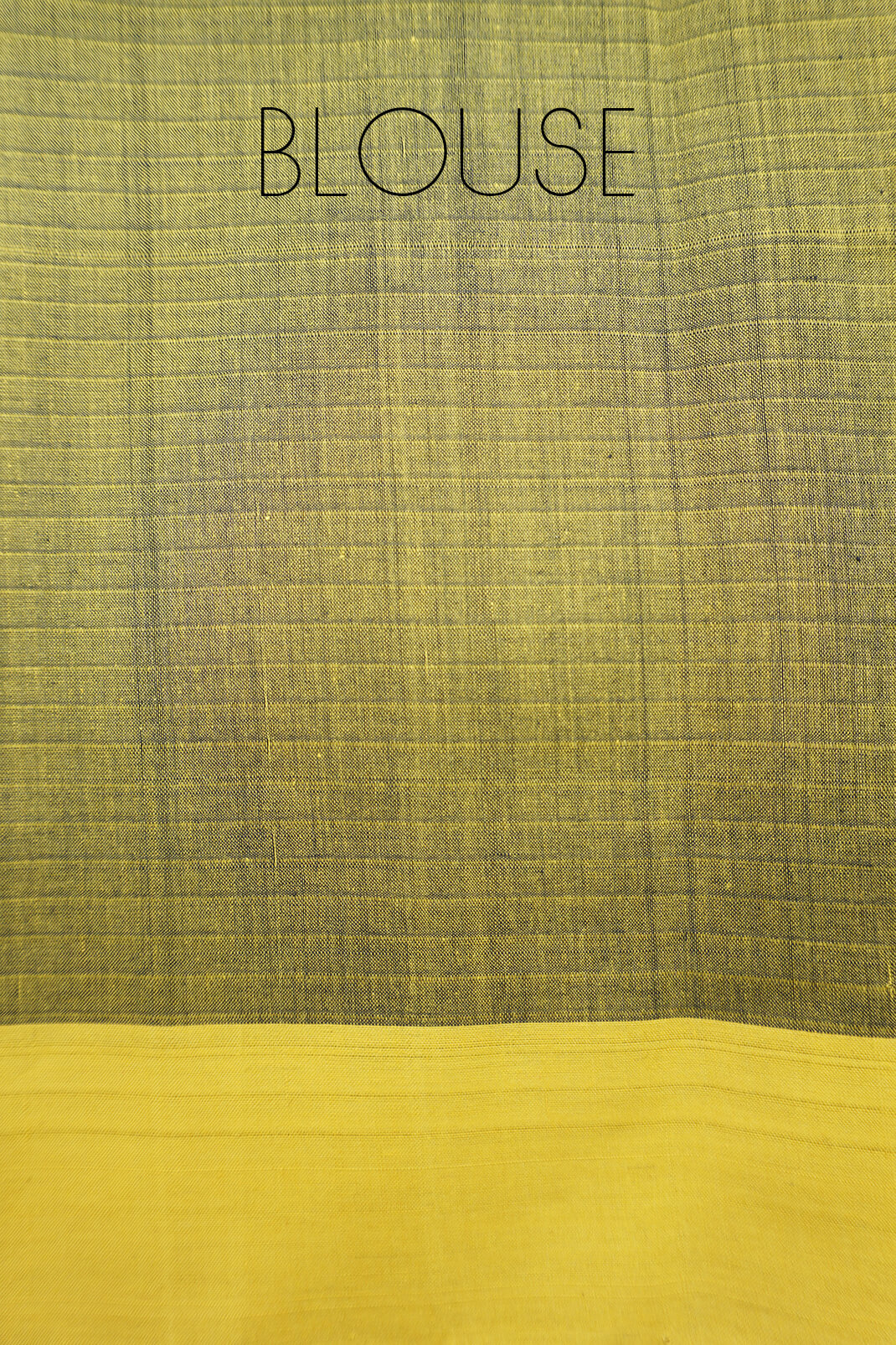 Black and yellow Mangalagiri cotton saree - Niram Neela