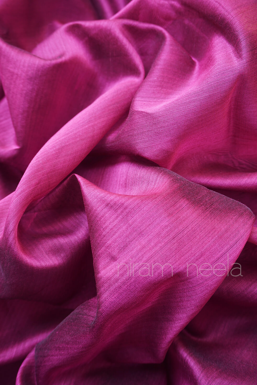 Purple and green Maheshwari silk cotton saree - Niram Neela