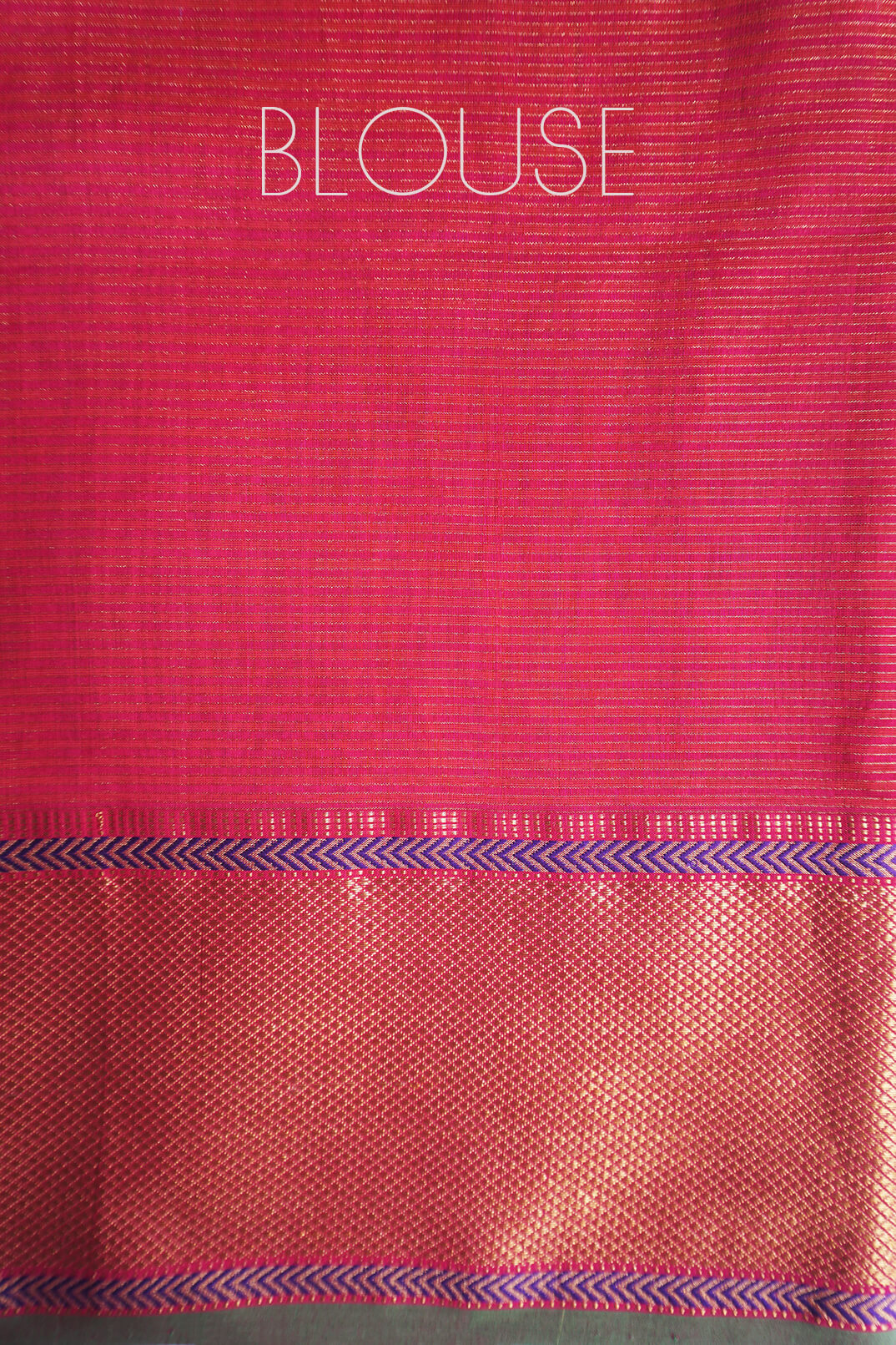 Pink and green Maheshwari silk cotton tissue saree | Niram Neela