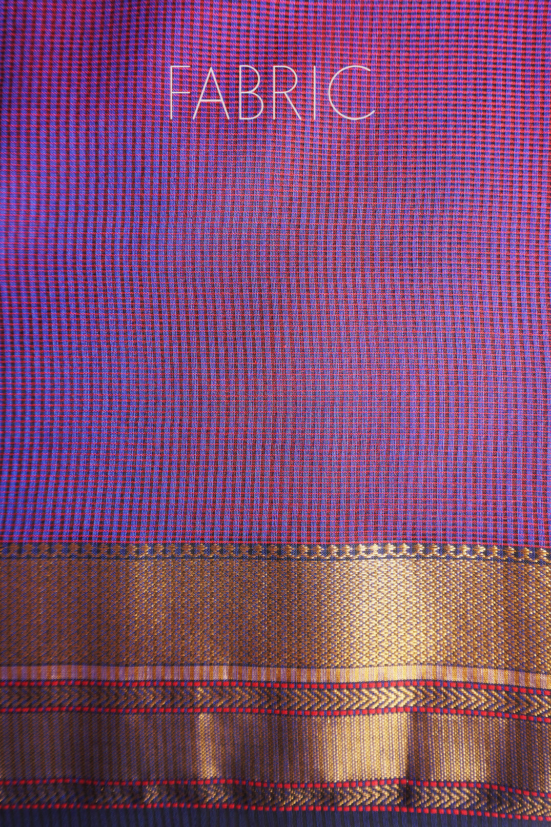 Violet and black Maheshwari silk cotton saree