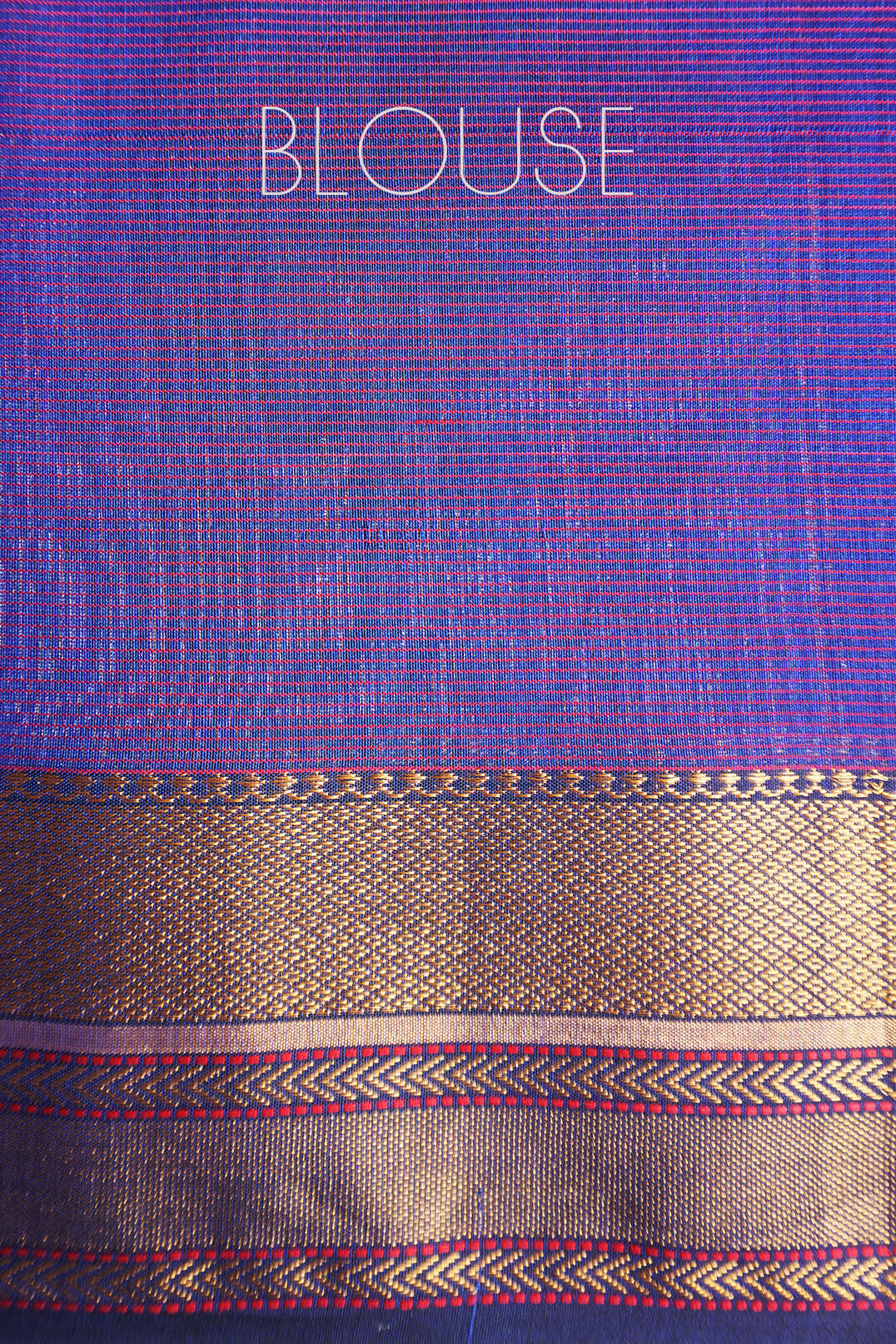 Violet and black Maheshwari silk cotton saree