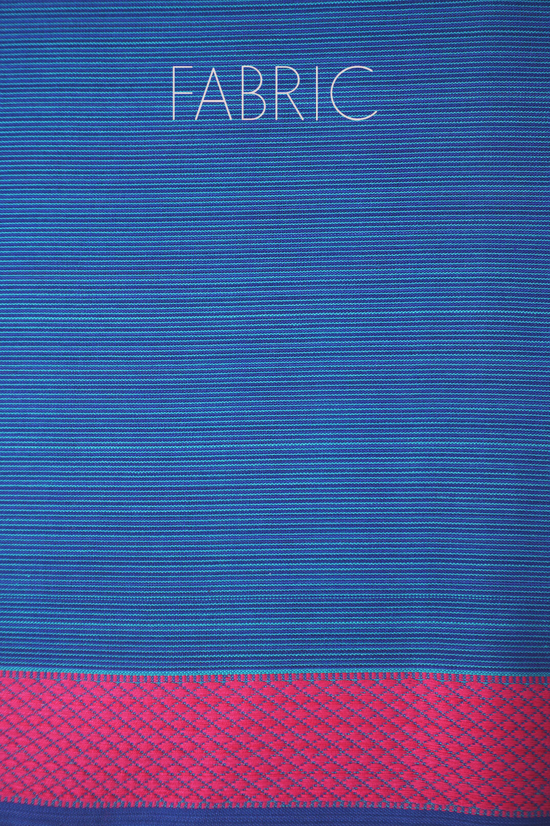 Blue and pink Maheshwari cotton saree - Niram Neela