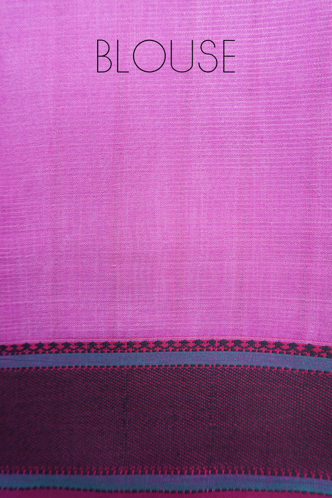 Lavender and black Maheshwari handspun silk cotton saree - Niram Neela