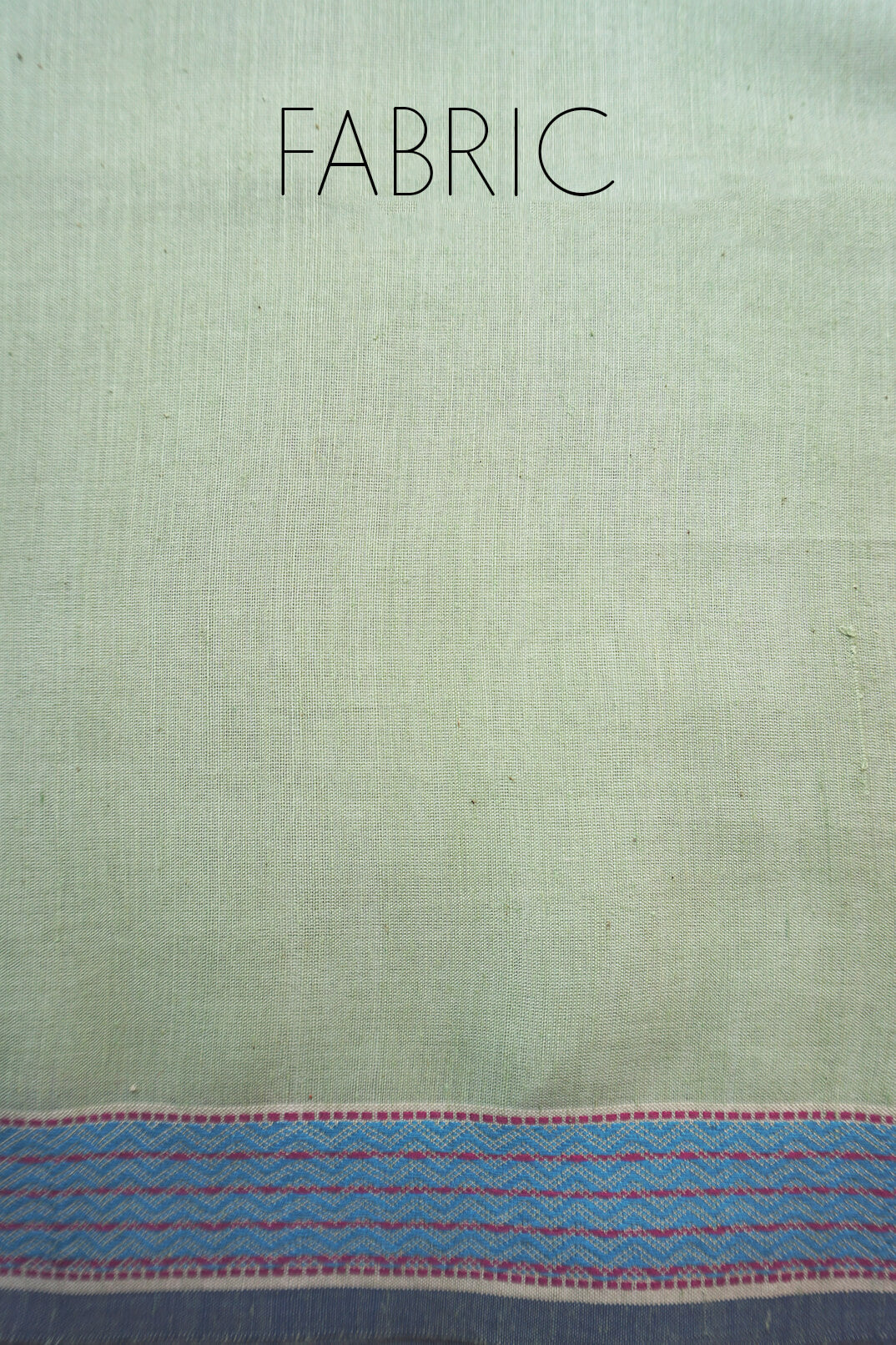 Pista green and blue Maheshwari handspun silk cotton saree - Niram Neela