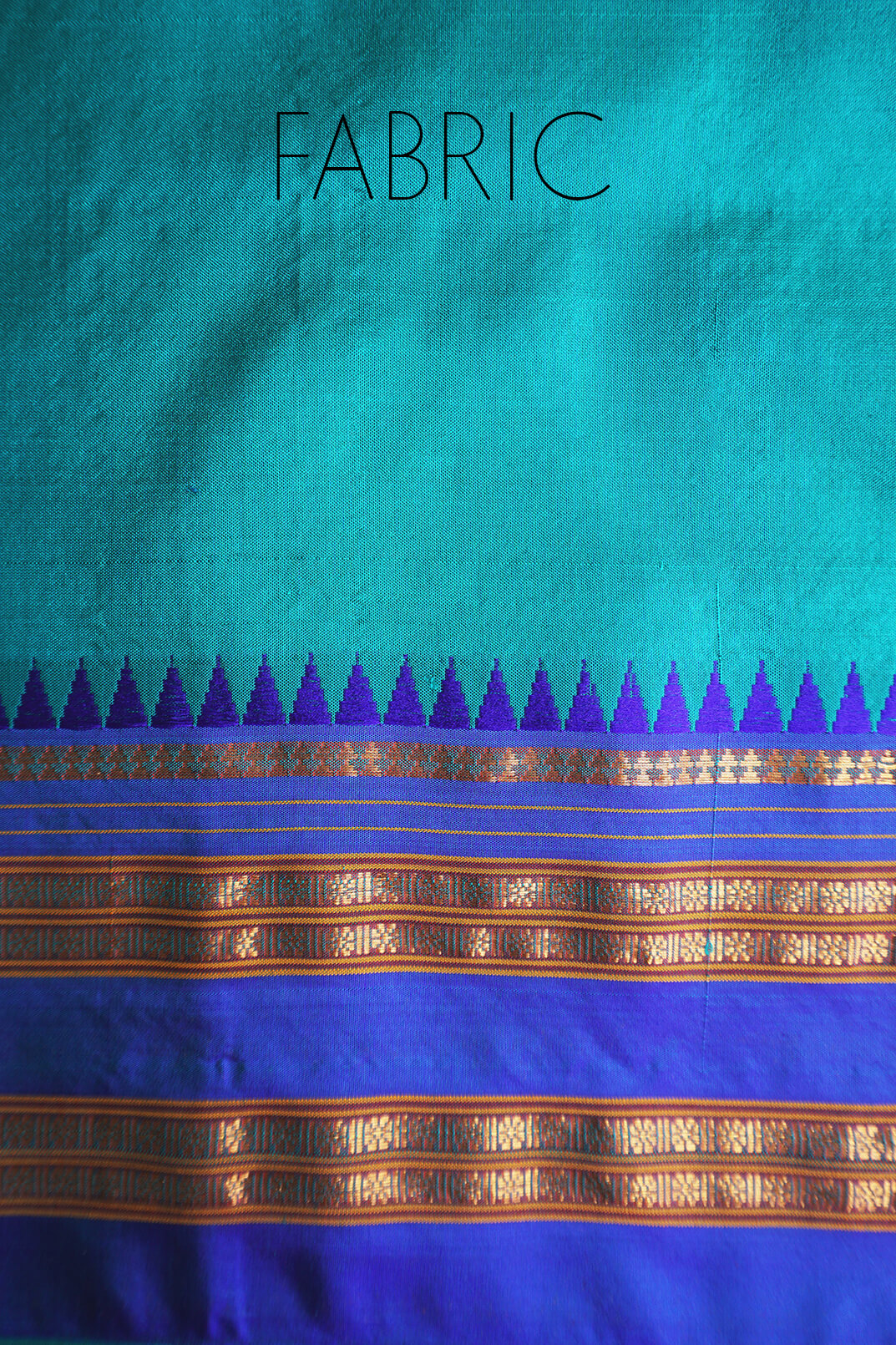 Green and blue Narayanpet silk saree | Niram Neela