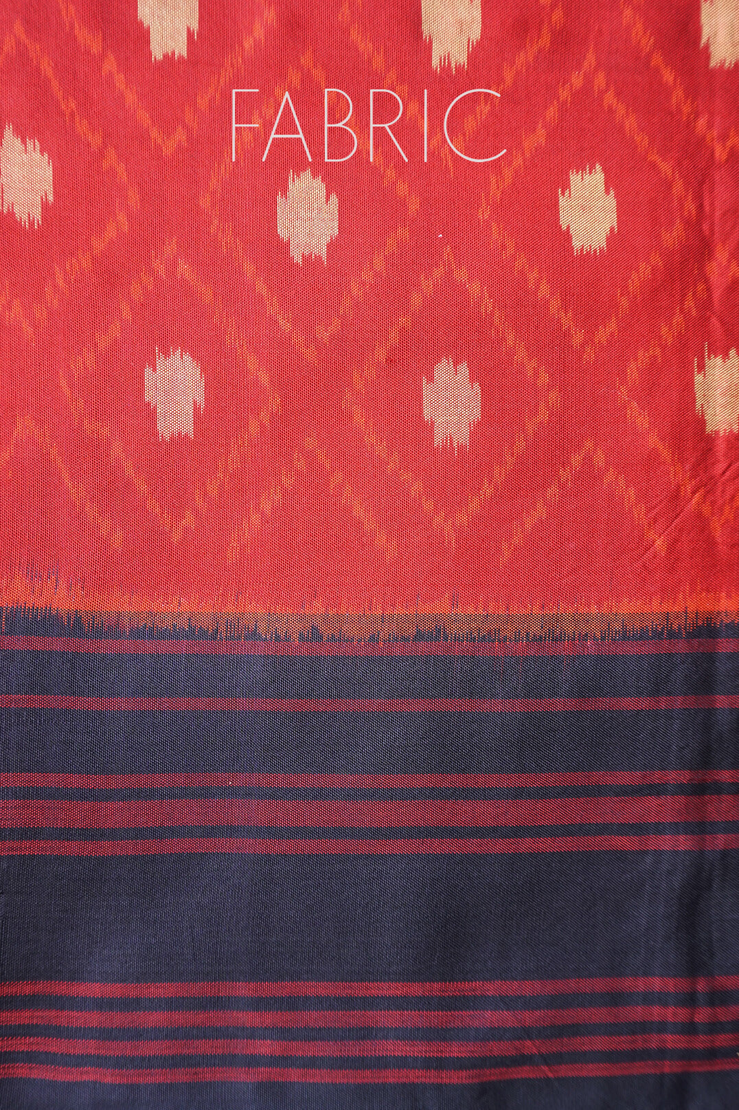 Pre-loved Red and black Kanjivaram silk ikat saree | Niram Neela